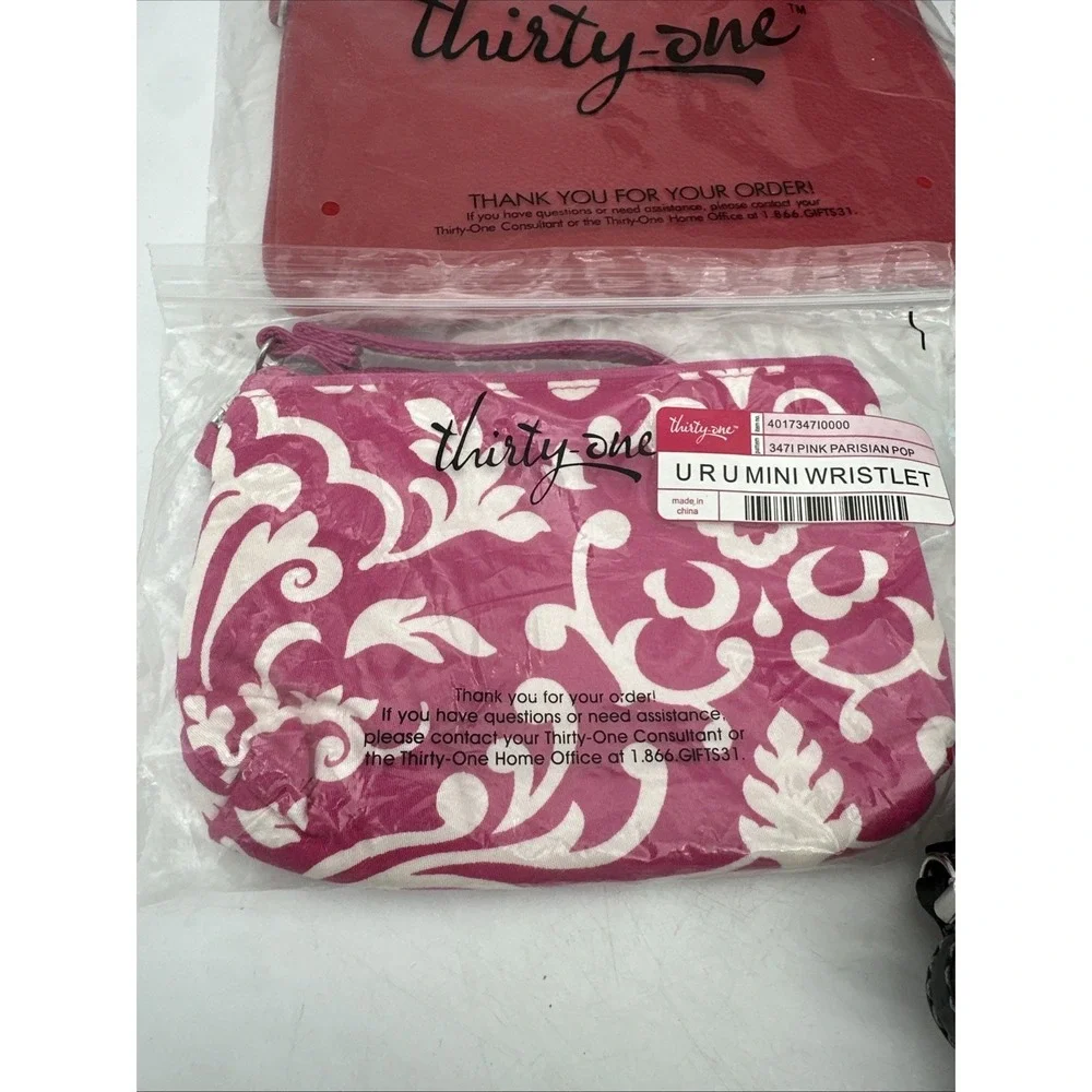 Lot Of 8 - Thirty One Wristlet, Makeup Bag, Crossbody, Coin purse